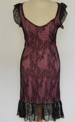 Christian LACROIX Bazar robe manches courtes imitation dente…