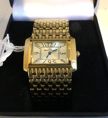 YOUNGER & BRESSON Montre bracelet, cadran rectangulaire