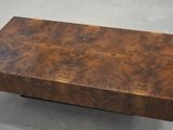 une photo d'une table basse fabriquée en papier burlock