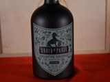 a bottle of liquor that is sitting on a table