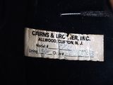 a close up of a label on a pair of shoes