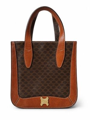 a brown and brown handbag with a dog on it