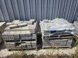 a pile of concrete blocks stacked on top of each other