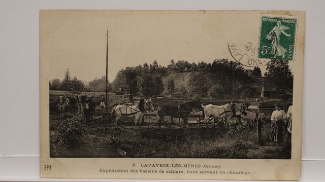 Lavaveix Les Mines : Bassins de schlam (HM 5). Coin inf. gauche f...