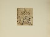 an image of a drawing of a man sitting on a bench