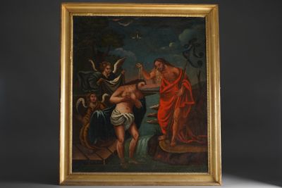 Ecole moderne. Le baptême du Christ.