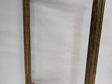 a wooden frame with a white background and a white background