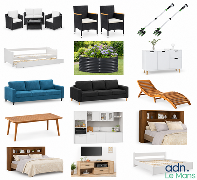 many different types of furniture that can be found in this picture