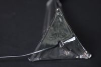SAINT LOUIS - Pied de lampe en cristal de forme triangulaire… (photo 4)