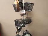 a picture of a rack with baskets on it