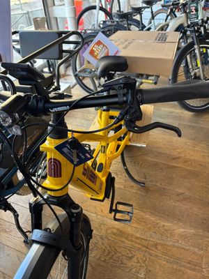 de nombreux vélos exposés dans le magasin