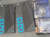 three boxes of electronic equipment sitting on a table