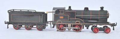 a toy train that is sitting on a white surface