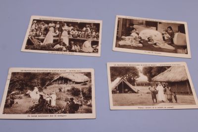 Lot de 8 CPA : "les franciscaines de Marie en mission"