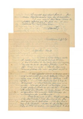 une lettre d'une personne à une autre