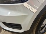 a close up of a car with a sticker on it