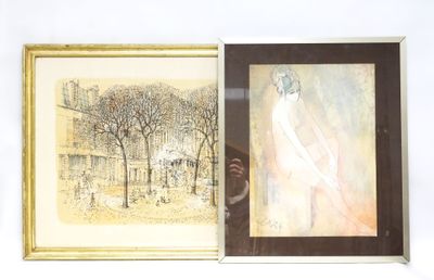 Réunion de deux lithographies : - Rolf RAFFLEWSKI (1943-2019…