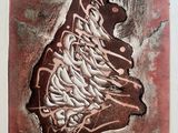 une photo d'une œuvre d'art accrochée au mur