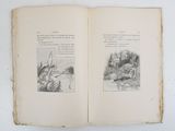 two pages of an old book with illustrations on them