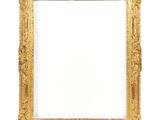 a gold frame with a white background and a white background