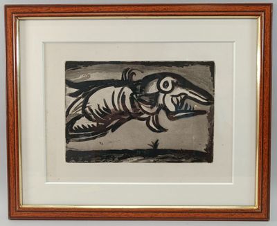 ROUAULT Georges (1871-1958) Le poisson volant - 1928