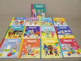 many children ' s books that are on the table