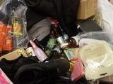 a pile of items that is sitting on the floor