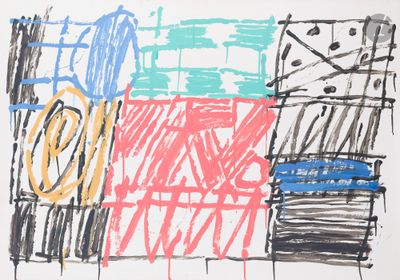 dessin représentant une chaise et une horloge sur une surface blanche