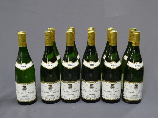 VOUVRAY, DANIEL JARRY, 6 bouteilles réserve de 2008, 1 bouteille ...