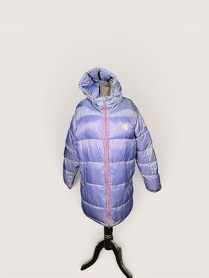 CHEVIGNON. Doudoune longue bleue marine. Poches extérieures …
