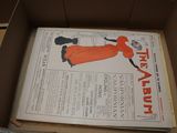 a box that has a newspaper inside of it