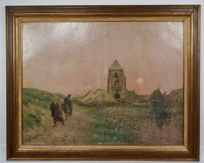 DARDENNE Léon (1865-1912). Huile sur toile signée Léon Darde…