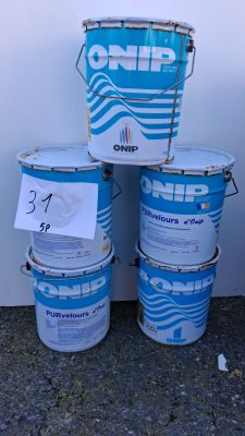 Lot de 5 pots de peinture intérieure de la marque Onip, Purv…