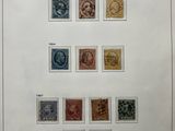 a white sheet of paper with a picture of a number of stamps on it