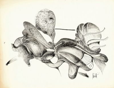 Raymond MORETTI (1931 - 2005) - Composition, Dessin original…