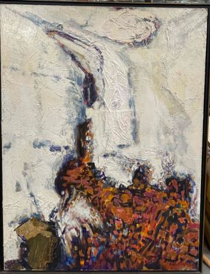 a picture of a painting that is on a table