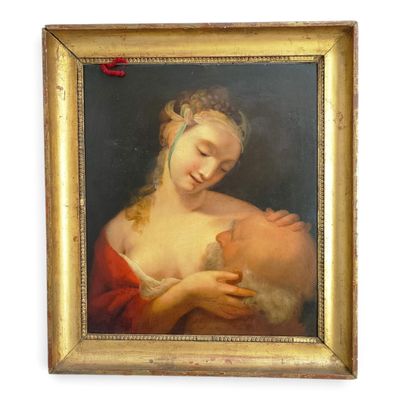 an image of a painting of a woman holding a baby in her arms