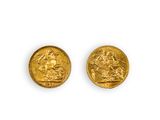 une paire de souverains d'or