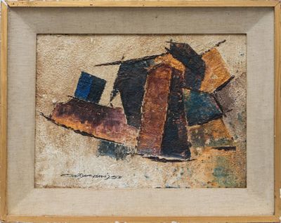 an image of a picture of a painting of a boat in a frame