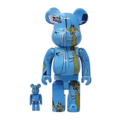 Be@rbrick JEAN-MICHEL BASQUIAT V4 (BLUE) 400% + 100% Be@rbri…