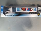 a toy truck with a pepsi cola advertisement on it