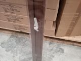 a picture of a glass door with a sticker on it