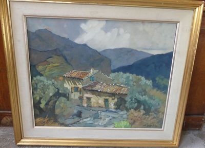 PLANCHAIS Edouard, "La Sainte Victoire", huile sur toile, si…