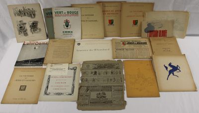 Documents militaires: 1ère DB, carnet dédicacé par le Généra…