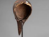 an image of a close up of a sculpture of a bird ' s beak