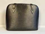 sac à main Louis Vuitton en cuir Epi noir
