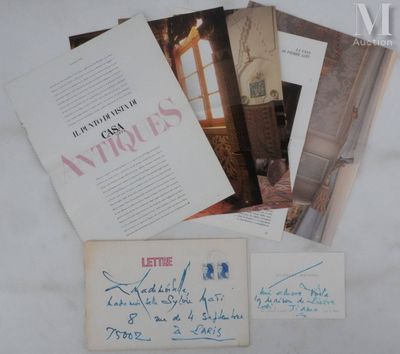MATHIEU Georges (1921-2012) Lettre manuscrite, 1990