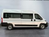 a white van that is parked in a garage