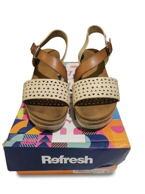 REFRESH - Cette paire de sandales à plateforme compensée pos…