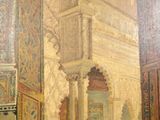an image of a painting on a wall of a building